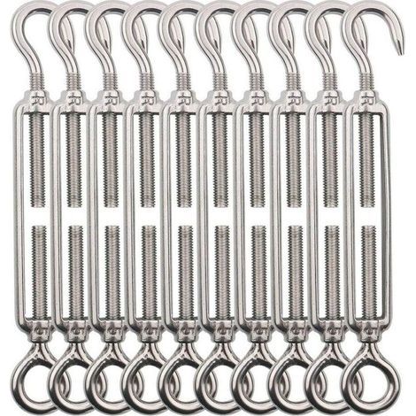 Tendeur de câble M5 en acier inoxydable 304 – Résistant à la corrosion – Lot de 10 pièces pour installation extérieure (1/5)