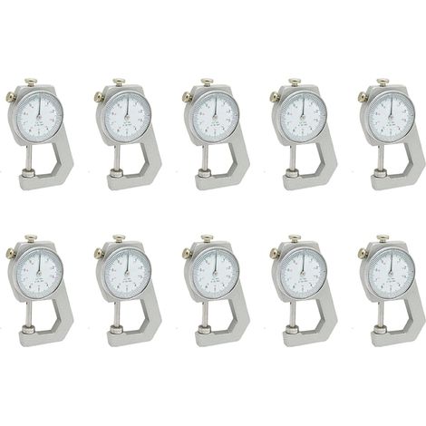 10X de Poche Mesure D'Epaisseur Jauge Outil de Calibrage 0 A 20mm (1/2)