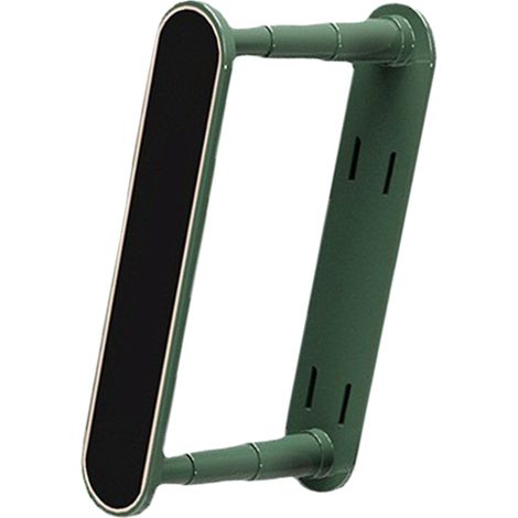 Séchoir à linge plastique rétractable portant vêtements pour buanderie balcon vestiaire chambre vert luxe discret (1/5)