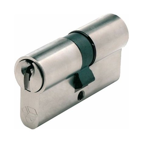 Cylindre double de sûreté 30 x 60 en laiton nickelé satiné Profil européen s'entrouvrant sur numéro UA1001 Série V5 7101 - ASSA ABLOY FRANCE VACHETTE