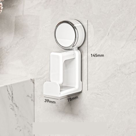Lot de 2 crochets à ventouse pour lavabo de salle de bain, support mural pour planche à découper et panier de rangement, sans perçage, pour la cuisine et la salle de bain. (1/4)