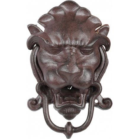 Heurtoir de porte - L 7,5 x l 13,5 x H 21,3 cm - Tête de lion - Livraison gratuite (1/4)
