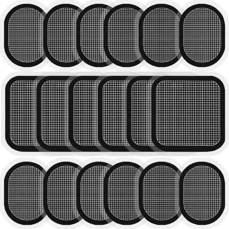 18-teiliges Gürtelelektrodenset zur Elektrostimulation – Leitfähiges Polymermaterial in medizinischer Qualität – Selbstklebend und hautfreundlich (1/4)