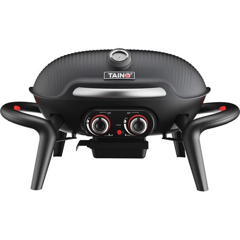 TAINO KENAI Gasgrill klein Tischgrill Outdoorküche Aluguss Schwarz (1/5)