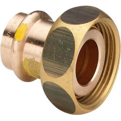 Raccord à visser pour robinet à bille pour compteur gaz 1 3/8’’ FF x 28 mm