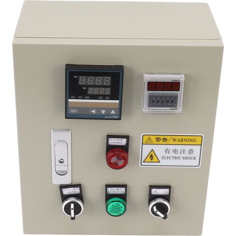 Régulateur de température PID intelligent Boîtier de contrôle avec thermocouple Triphasé 7,5kW 380VAC Thermostat digital précis pour industrie (1/5)