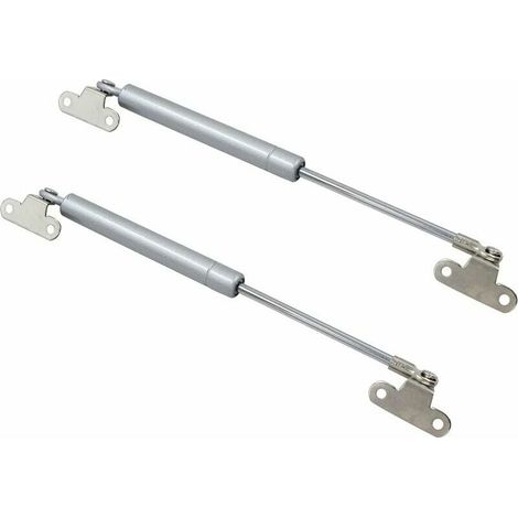 Amortiguador hidráulico de gas para muebles - Resorte de elevación original para puerta de armario de cocina - Brazo neumático para elevador de puerta - Amortiguador de bisagra (paquete de 2, 100 N) (1/4)