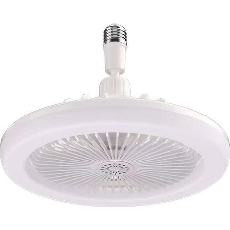 Ventilateur sur pied rechargeable Aromathérapie ventilateur de plafond avec lumière télécommande blanc (1/5)