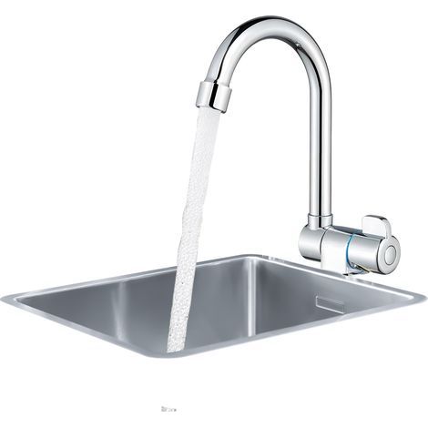 Mitigeur cuisine rabattable pliable – sous fenêtre – rotatif 360° – G1/2 froid (1/5)