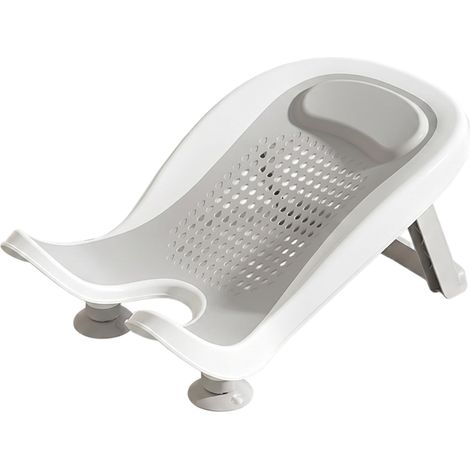 Support de bain pour bébés, baignoire ergonomique pour nouveau-nés avec ventouse et solution de bain pour évier avec protection antidérapante pour les jambes, pour les bébés de 0 à 12 mois (1/5)