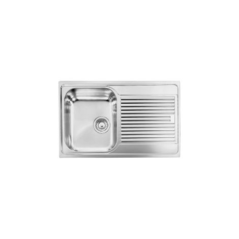 Lavello ZENITH 210 79x50 1 vasca sinistra+ gocciolatoio ACCIAIO INOX (1/5)