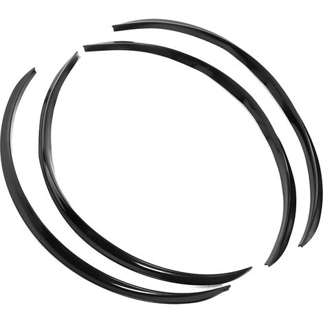 4 protections de jantes, bordures anti-rayures, élargisseurs d'ailes universels 72 cm 28,4 pouces (noir) (1/5)