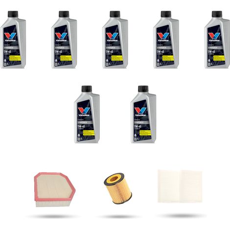 Kit tagliando 3 FILTRI e 7L OLIO compatibile con Bmw serie 5 (F10, F11, F18) 523I 150kw dal 2010 (1/5)