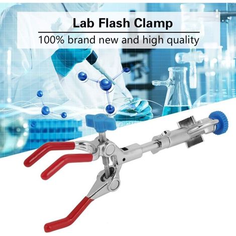 Pince De Laboratoire 3-Griffe, Flacon De Burette De Style De Doigt Réglable Pince De Bécher Extension Pivotante Pince De Laboratoire Support De Laboratoire (1/5)