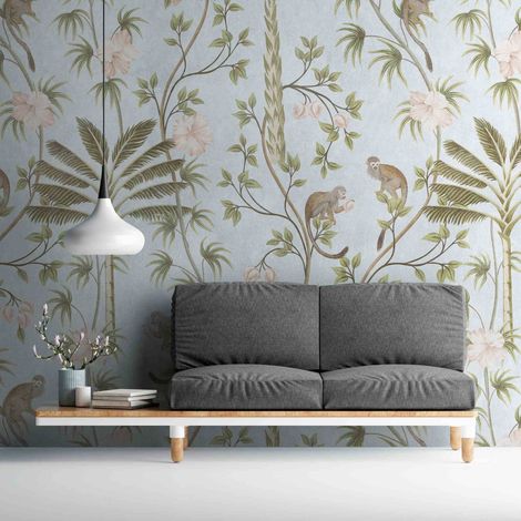 A.S. Creation Fototapete Livingwalls The Wall 382311 Ein Motiv pro Rolle 1.59 x 2.80 m Dschungel Grün (1/4)