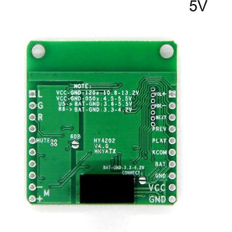 Carte Amplificateur Audio Bluetooth Hifi avec Alimentation DC 5V - Module Récepteur Compatible (1/4)