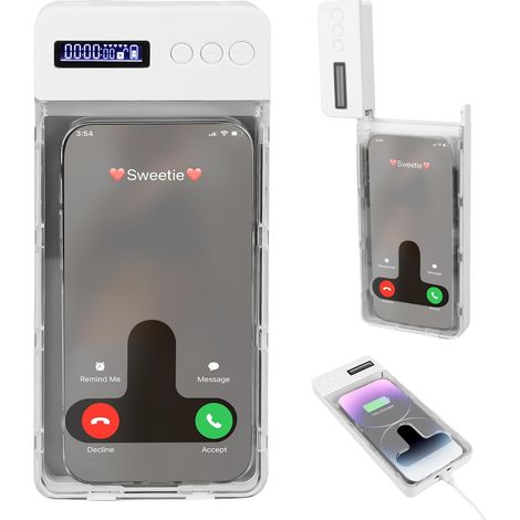 Boîte de verrouillage pour téléphone portable avec minuteur, prison pour téléphone portable avec minuteur, boîte de verrouillage pour téléphone avec minuteur, coffrefort pour téléphone portable avec (1/5)