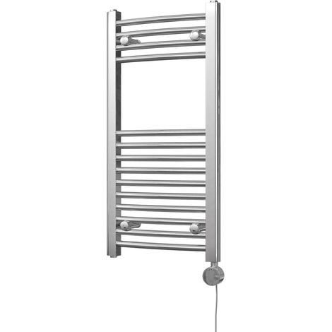 Zennor - Chrome Electric Towel Rail H800mm x W400mm Curved 200w Thermostatic (1/3)