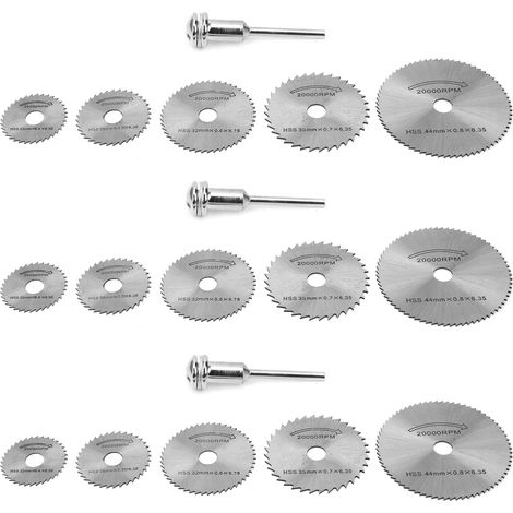 Lot de 3 lames de scie en acier rapide pour le travail du bois, accessoire pour meuleuse électrique (1/5)