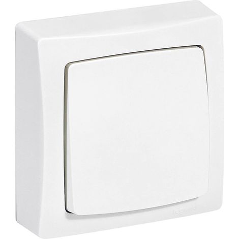 Poussoir Appareillage Saillie Blanc (097608) (1/2)