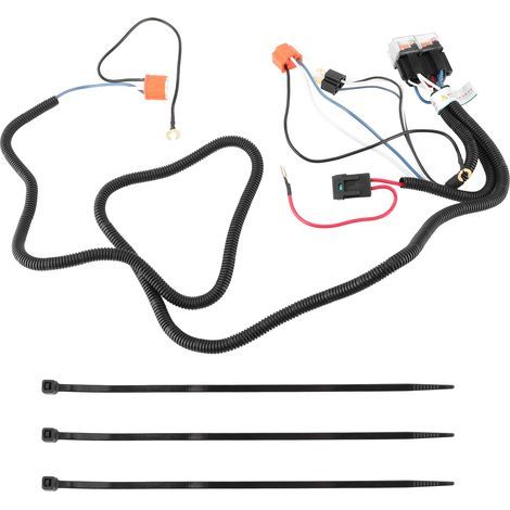 Kit de faisceau de câblage pour relais de phare, 2 pièces, renfort d'éclairage, amplificateur de luminosité, 12V 40A 55W (1/5)