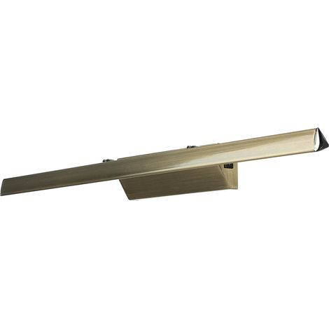 LED-Bilderleuchte, 55,5 cm lang, mit Schalter aus antikem Messing, länglich, neutralweiß 3900 K, 750 lm (1/5)