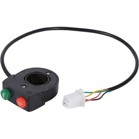 Phare DC 12V ABS plastique Klaxon Interrupteur, Bouton pour scooter Moto Maison- (1/4)