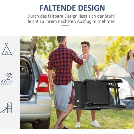 Transat pliable avec coussin, siège de jardin anti-gravité à dossier ajustable 9 positions, capacité 150 kg, parfait pour terrasse, camping, bord de mer, piscine, noir.