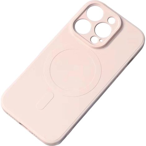 Cover protettiva posteriore per Samsung Galaxy A36 5G MagSafe in silicone - rosa