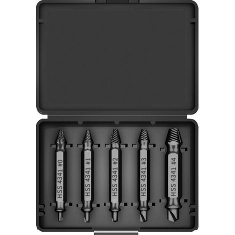Extracteur de Rivets à Double Tête, Pince pour Retirer les Rivets en Plastique 5 Pièces, Outil de Démontage pour Voiture et Bricolage, Accessoire de Réparation Noir (1/3)