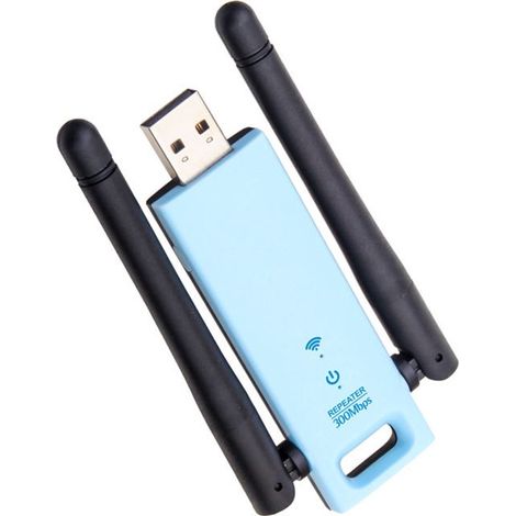 300-Mbit/s-Reichweitenverstärker-Antenne (schwarz) für Netzwerkverbindungen (1/4)
