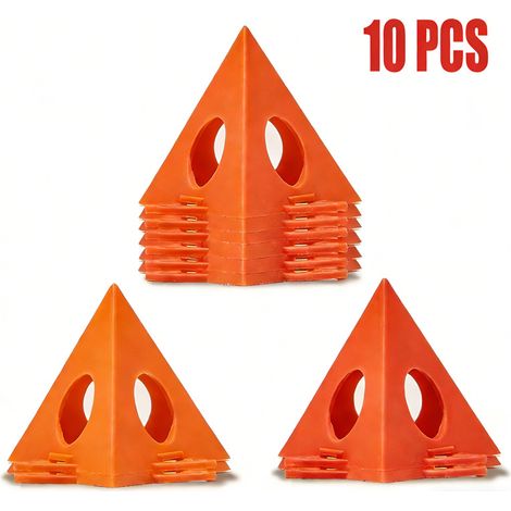 10 pezzi supporto pittura treppiede conico mini triangolare per artista falegname, arancione