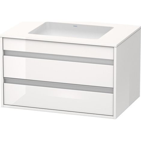 Mueble bajo lavabo KETHO 550x800x496mm blanco brillante