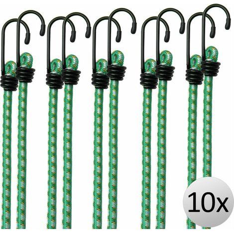 10 elastische Gummiseile, Gepäckverlängerungsseile 61 cm x 8 mm Ø (1/5)