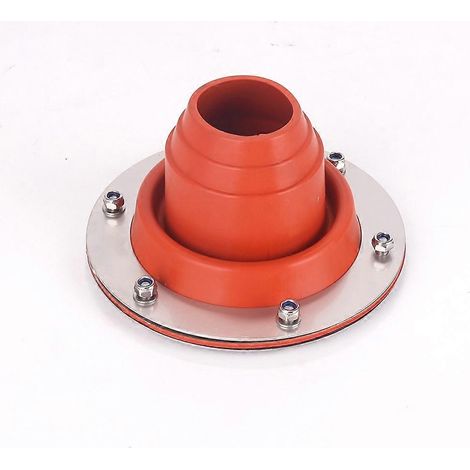 Kit de sortie de poêle, kit de solin anti-brûlure pour cheminée, sections de tuyau à triple paroi compatibles en silicone résistant à la chaleur pour tente cloche (1/4)