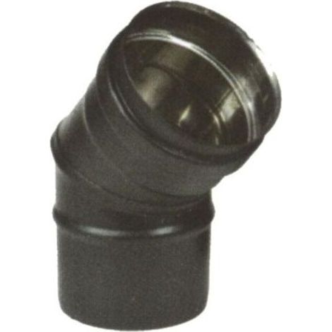 Gomito Inox 45° 10 Nero Pellet 300 Maral