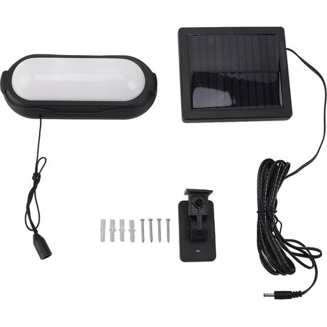 Lampe à Suspension Solaire, Lampe à LED à énergie Solaire extérieure Polyvalente à économie d'énergie, pour Garage Patio Poulailler Grange (16 x 7 cm) (1/5)