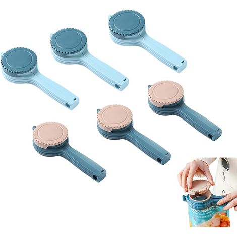 6 Pièces Clips de Fermeture avec Bec Verseur, Pince Sachet Alimentaire, Alimentaire D'étanchéité, Bec Verseur Pour Sacs Collations Alimentaires Noix Café Nourriture