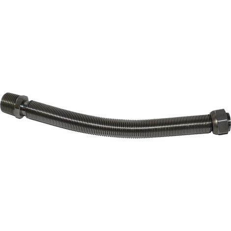 Flessibile inox raccordo in ottone mm 220 / 420 (per acqua) 1/2