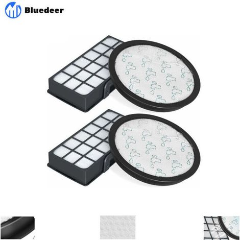 Lot de 2 Filtres HEPA pour Rowenta Silence Force Cyclonic 4AAAA RO7647EA RO7663EA RO7676EA RO7681EA (Modèle RO76xx) Aspirateurs, Filtre de Rechange Accessoires ZR903701 H246 Bluedeer (1/2)