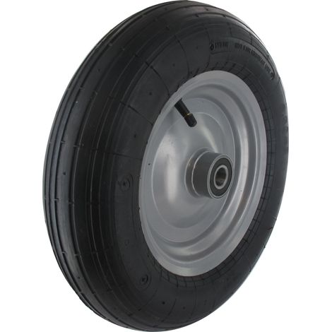 Roue complète pour remorque 480/400 x 8 – Roulement à billes – Capacité de charge élevée – Pour terrains accidentés