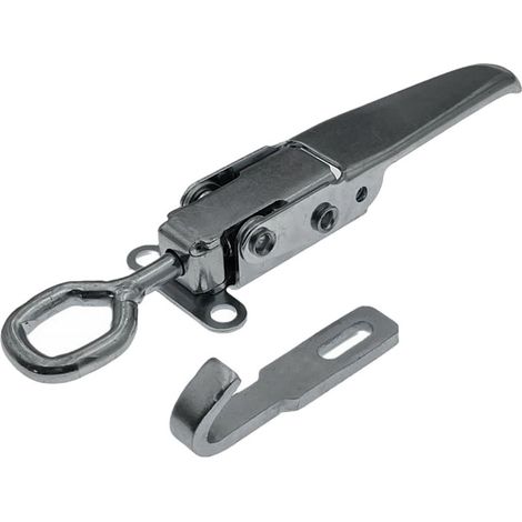 Hasp Porte - Fermeture À Ressort Pour Remorque - Serrure De Sécurité À Enclenchement Automatique - Convient Pour Camions Remorques Conteneurs - 1 Pièce (1/5)