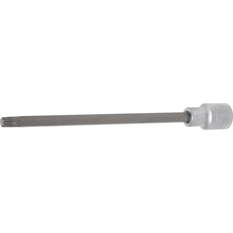 Punta de vaso  longitud 200 mm  entrada 12,5 mm (1/2")  perfil en T (para Torx) T45 (1/2)