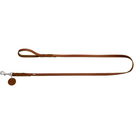 Laisse Solid Education, 11/110 en Cuir de Vache véritable Souple, Cognac (1/3)