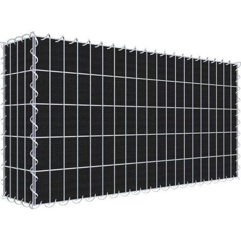 Gabiondeco - Gabion a végétaliser avec toile non-tissée 100 cm x 50 cm x 20 cm (L x H x P). maille 5 cm x 10 cm. spirale - Made in Germany (1/3)