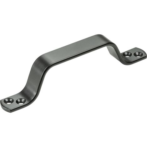 Vormann Handgriff Stahl 16 x 2 cm schwarz (1/2)