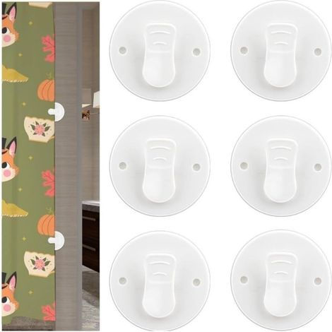 Self-Adhesive Hooks for Shower Curtains (1/5)