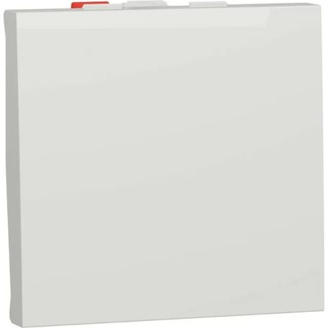 Schneider Unica NU320318F Two way switch - 10A - quick connection - 2 modules - White