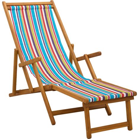 Folding Sun Lounger 3 Position Solid Eucalyptus Wood vidaXL