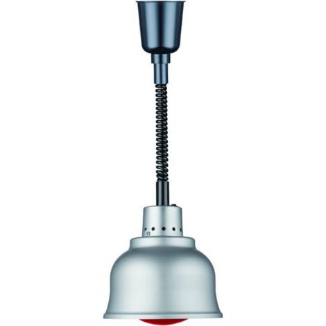 Abat-jour argent réglable avec ampoule - Caterchef star